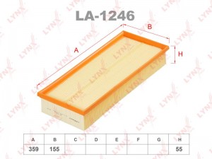 Фильтр воздушный LA-1246 LYNXAUTO