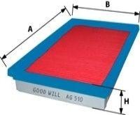 Фильтр воздушный AG510 AG 510 GOODWILL
