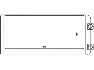РАДИАТОР ОТОПИТЕЛЯ САЛОНА VOLVO FH 12 93-/FH-16 93- (СМ СХЕМ STVV12395A0 SAT