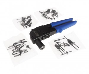 Заклепочник 5,6.3,6.6мм углового типа с заклепками 40шт. JTC JTC-5211 JTC TOOLS