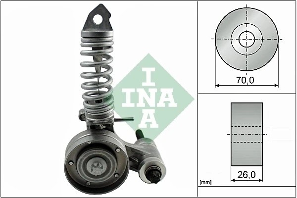 Натяжитель ремня CHEVROLET (T300) 1.2/1.4, OPEL CORSA D 1.0-1.4 533008530 533 0085 30 INA