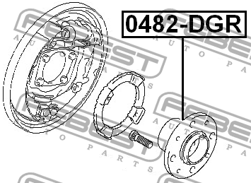 Ступица 0482-DGR 0482-DGR FEBEST