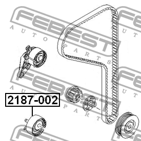 Ролик натяжной ГРМ FORD FOCUS II 2187-002 2187-002 FEBEST