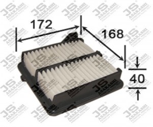 Фильтр воздушный HONDA Jazz (07-) JS ASAKASHI A8503 JS ASAKASHI