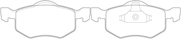 Колодки тормозные передние FORD MAVERICK 03/MAZDA TRIBUTE 00 BP25805 BP25805 SB NAGAMOCHI