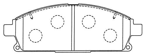 D1260-01 GDB3293 [410608H785] !колодки дисковые п.\ Nissan X-Trail 2.0/2.2DCi/2. D1260 MK KASHIYAMA