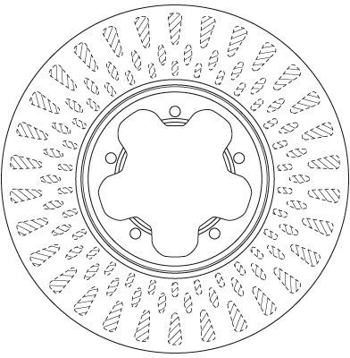 Диск тормозной передний FORD TOURNEO/TRANSIT CUSTOM 2.2TDCI 12/12-  DF6514S DF6514S TRW