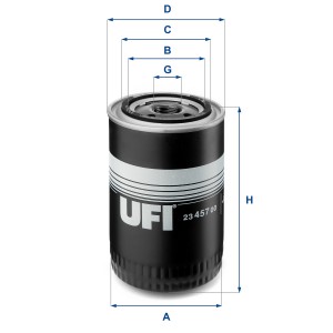 Фильтр масляный 23.457.00 23.457.00 UFI