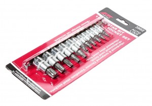 Набор головок торцевых 1/4"-3/8" TORX Т10Н-Т60Н с отверстием 11 предметов JTC JTC-3902 JTC TOOLS