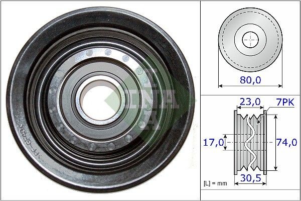 Ролик обводной HONDA ACCORD VIII, CIVIC VII, VIII, CR-V III 2.0 532058010 532 0580 10 INA