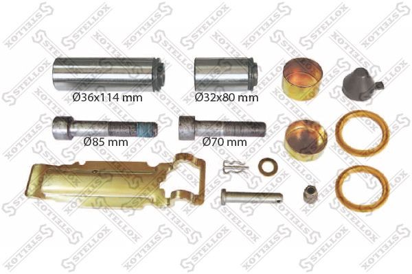 р/к диск.торм!14(мп)напр.36x114/36x64,болты,крышки,пласт.возвр.,упл.,адаптер\Kno 85-10585-SX STELLOX