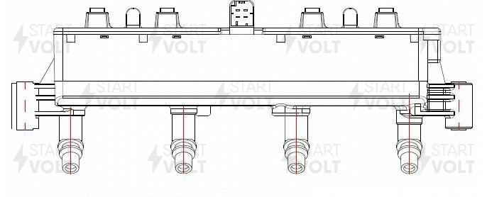 Катушка зажигания для ам Peugeot,Citroen 206 (98-),307 (01-) 1.4i KFW,KFV (SC 20 SC 2018 START VOLT