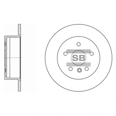 Диск тормозной Toyota Camry, Lexus ES 2.4/3.5 06 SD4016 SD4016 SANGSIN