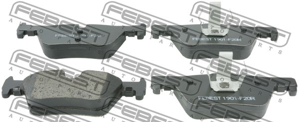КОЛОДКИ ТОРМОЗНЫЕ ЗАДНИЕ 1901-F20R FEBEST