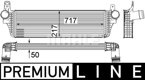 Интеркулер CI 242 000P MAHLE KNECHT