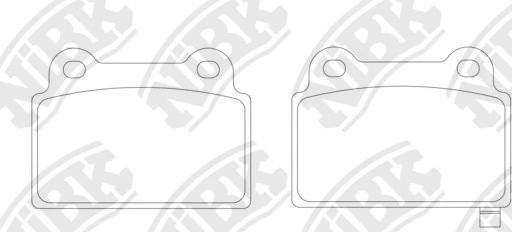 Колодки тормозные MITSUBISHI Lancer Evolution (07-15) задние (Sport) (4шт.) NIBK PN23002S NIBK