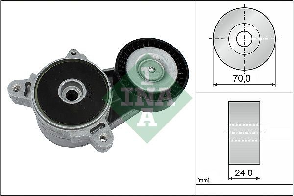 Натяжитель ремня MITSUBISHI LANCER (CY) 2.0D-ID 534036110 534036110 INA