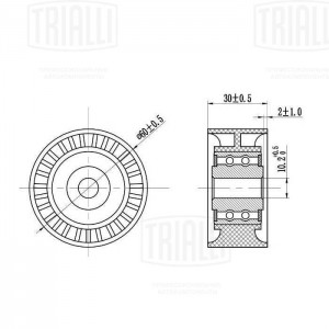 Ролик ГРМ Ford C-Max (07-) 1.6d (опор.) (CM 6198) CM 6198 TRIALLI