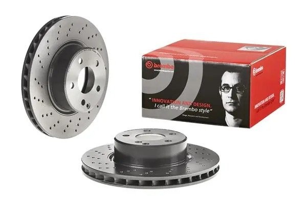 Диск тормозной MERCEDES W220 280-350/C215 500 BREMBO 09.8127.11 BREMBO