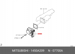 КОРПУС ДРОССЕЛЬНОЙ ЗАСЛОНКИ В СБОРЕ  1450A209 1450A209 MITSUBISHI