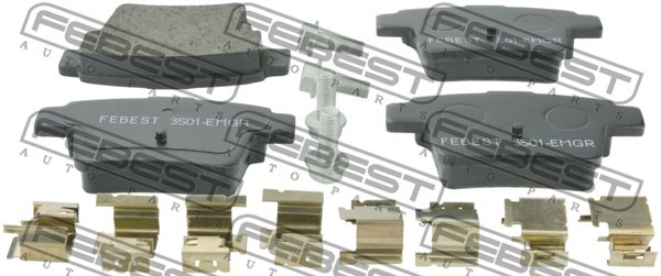 колодки дисковые задние!\ Geely Emgrand X7 14> 3501-EMGR FEBEST