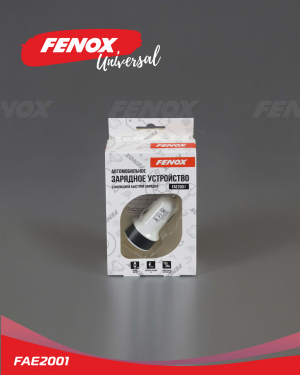 зарядное устройство!автомобильное, 2USB\ FAE2001 FENOX