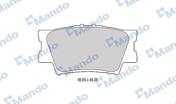 Колодки тормозные дисковые зад MBF015876 MANDO