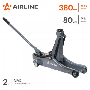 Домкрат подкатной 2т 80-380мм, низкопрофильный (AJ2F390) AJ2F390 AIRLINE