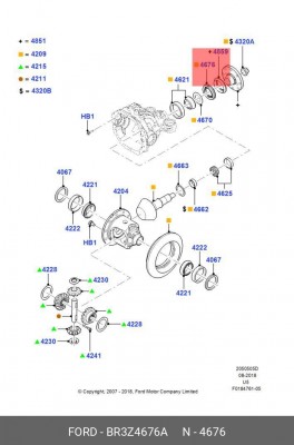 Уплотнение BR3Z4676A BR3Z-4676-A FORD