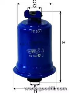 Фильтр топливный FG528 FG 528 GOODWILL