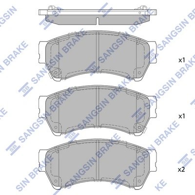 Колодки тормозные MAZDA 6 1.8-2.5 08- передние SP1475 SP1475 SANGSIN