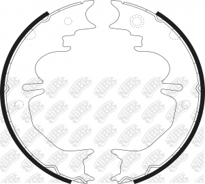 Колодки тормозные TOYOTA Land Cruiser стояночного тормоза (4шт.) NIBK FN0642 NIBK