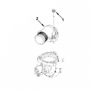Крышка термостата 3302 дв.Cummins 2,8 (Haffen) 0360 HAFFEN