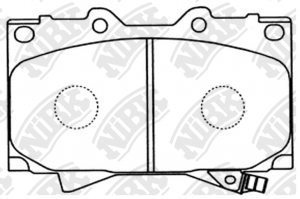 Колодки передние (TOYOTA LAND CRUISER 4.2D 9098/4.2D/4.7 98) PN1411 PN1411 NIBK