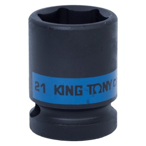 головка торцевая ! 1/2'DR 6-гранная ударная 21mm KING TONY/8/160\ 453521M KING TONY