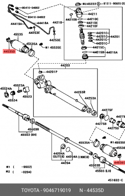 хомут малый!\ Toyota 90467-19019 TOYOTA