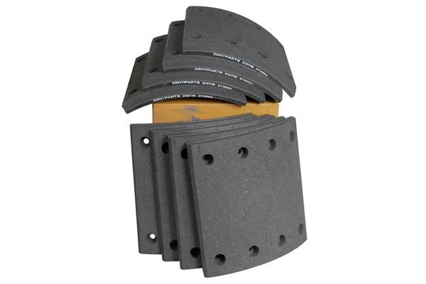 накладки тормозные с ЗАКЛЕПКАМИ STD 19477 20.7-11.4 (420x200) Z10716 ZENTPARTS