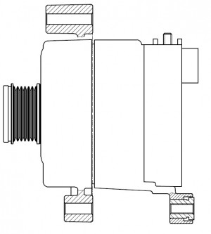 Генератор для а/м BMW 3 F30 (11-) 2.0D 230A (LG 2612) LG 2612 START VOLT