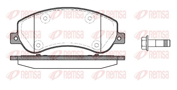 1250 00 GDB1724=1250 02 [2H0698151] !колодки дисковые п.\ VW Amarok 2.0TDi/BiTDi 1250.00 REMSA