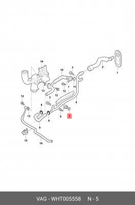 Манжетное уплотнение  WHT005558 WHT 005 558 VAG