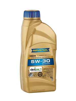 Масло моторное RAVENOL HDX 5W30 синт. ILSAC GF-7A 1л 1111125-001-01-999 RAVENOL