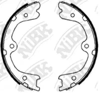 Колодки тормозные NISSAN Pathfinder (05-) задние (4шт.) NIBK FN0623 NIBK