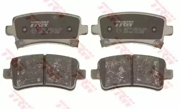 Колодки тормозные OPEL Insignia (08-) SAAB 9-5 (10-) задние (4шт.) TRW GDB1784 TRW