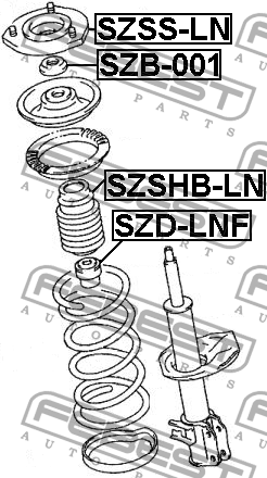 Подшипник опоры амортизатора SZB-001 SZB-001 FEBEST