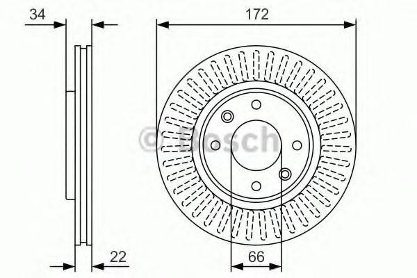 CITROEN BERLINGO/ PEUGEOT 266x22x34 0 986 479 R63 BOSCH