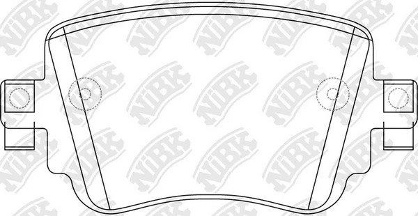 Колодки тормозные дисковые SKODA OCTAVIA 12-  PN0624 PN0624 NIBK
