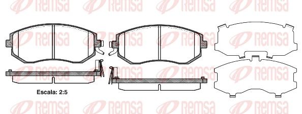951 04 [26296SC000] !колодки дисковые п.\ Subaru Impresa/Forester/Legacy 1.5-2.5 0951.04 REMSA
