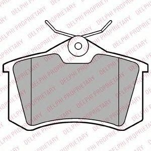 LP2254 колодки дисковые задние!\ Renault Clio/Megane/Modus/Scenic 1.2-2.0i/1.5-2 LP2254 DELPHI