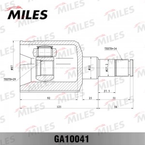 ШРУС DAEWOO ESPERO (GSP 608002) GA10041 GA10041 MILES
