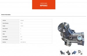 Насос водяной HYUNDAI Starex H-1 дв.D4BF VALEO PHC WP5002 VALEO PHC